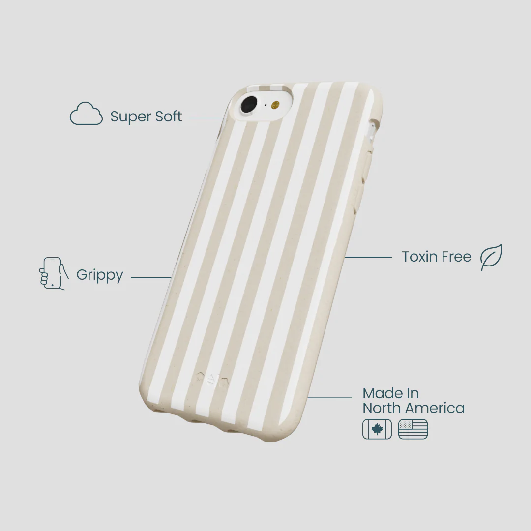 London Fog Cappuccino Stripes iPhone 6/6s/7/8/SE Case - Image 4