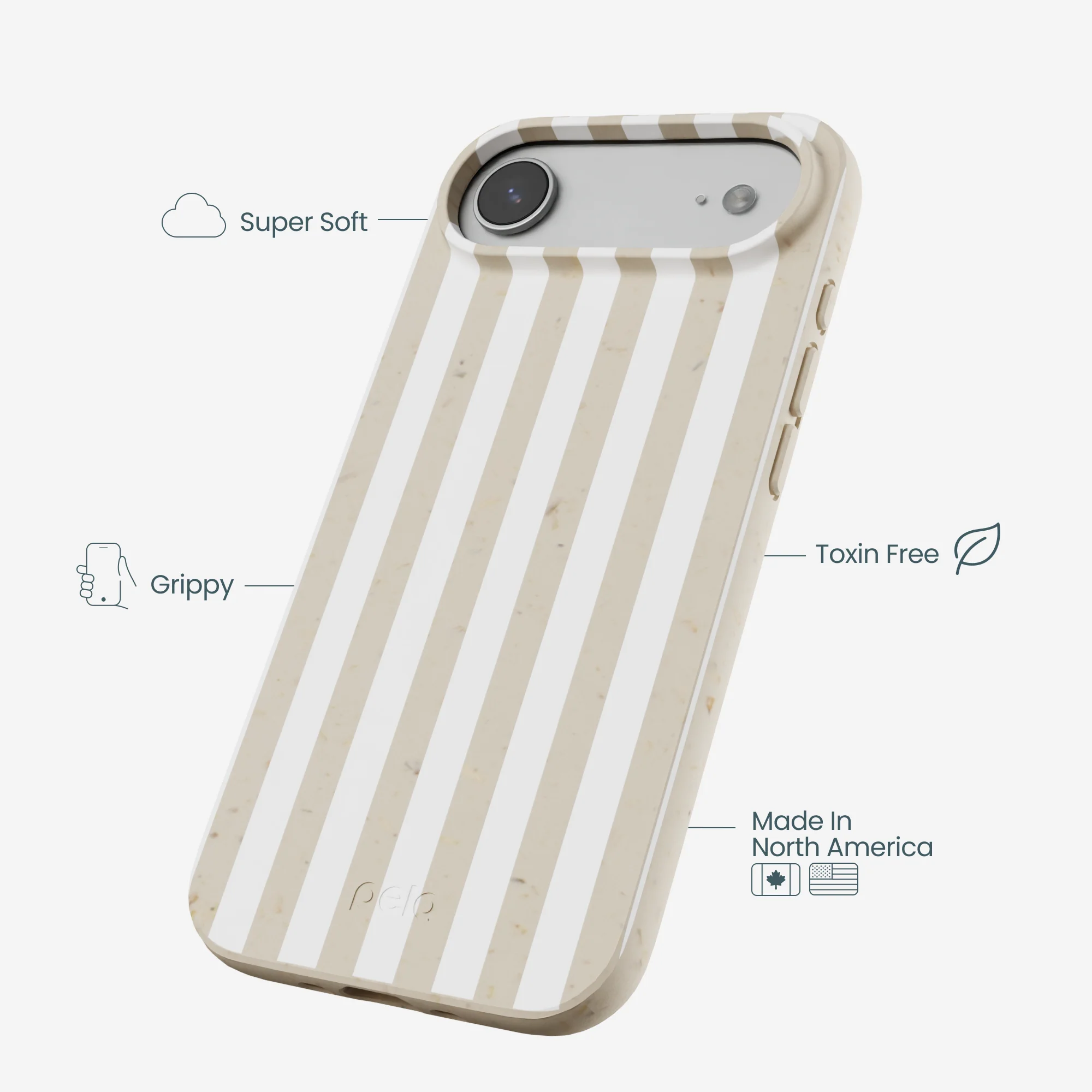 London Fog Cappuccino Stripes iPhone Air Case - Image 4