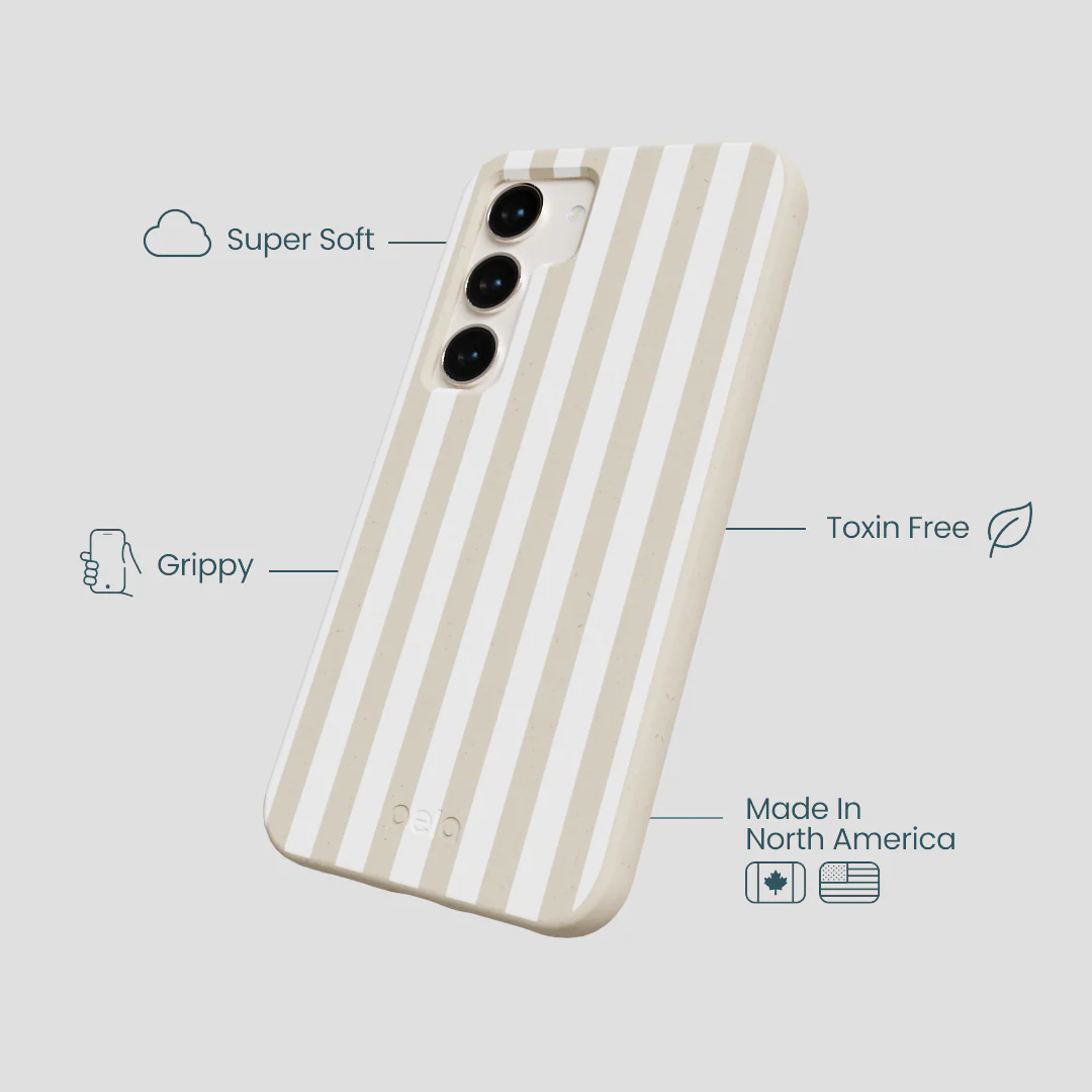 London Fog Cappuccino Stripes Samsung Galaxy S24 Case - Image 4