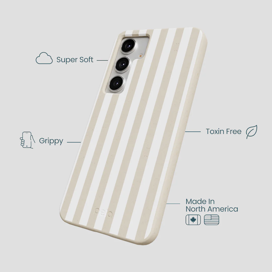 London Fog Cappuccino Stripes Samsung Galaxy S25+(Plus) Case - Image 4