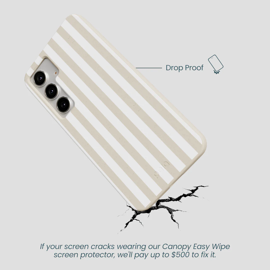 London Fog Cappuccino Stripes Samsung Galaxy S25+(Plus) Case - Image 5