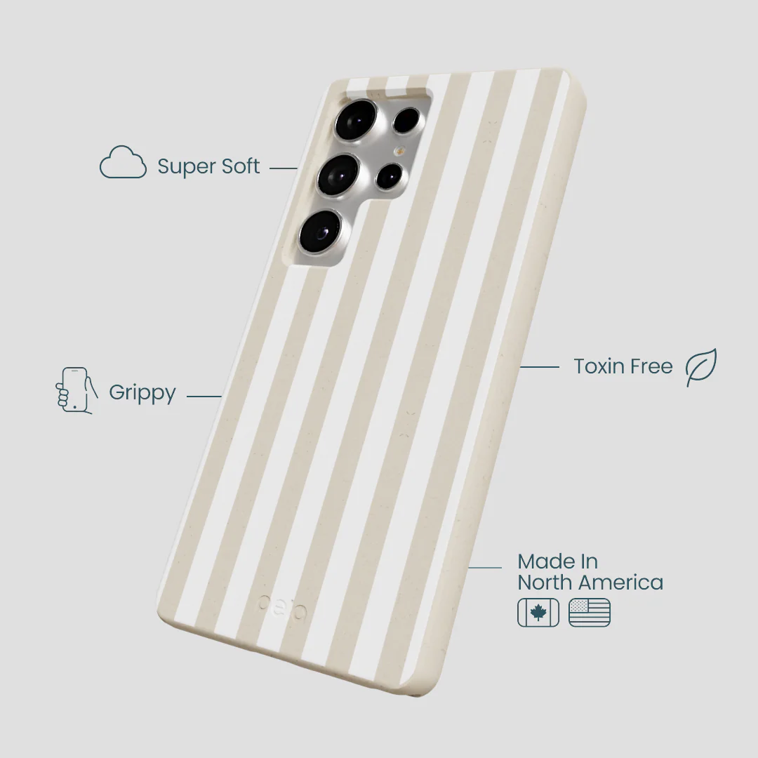 London Fog Cappuccino Stripes Samsung Galaxy S25 Ultra Case - Image 4