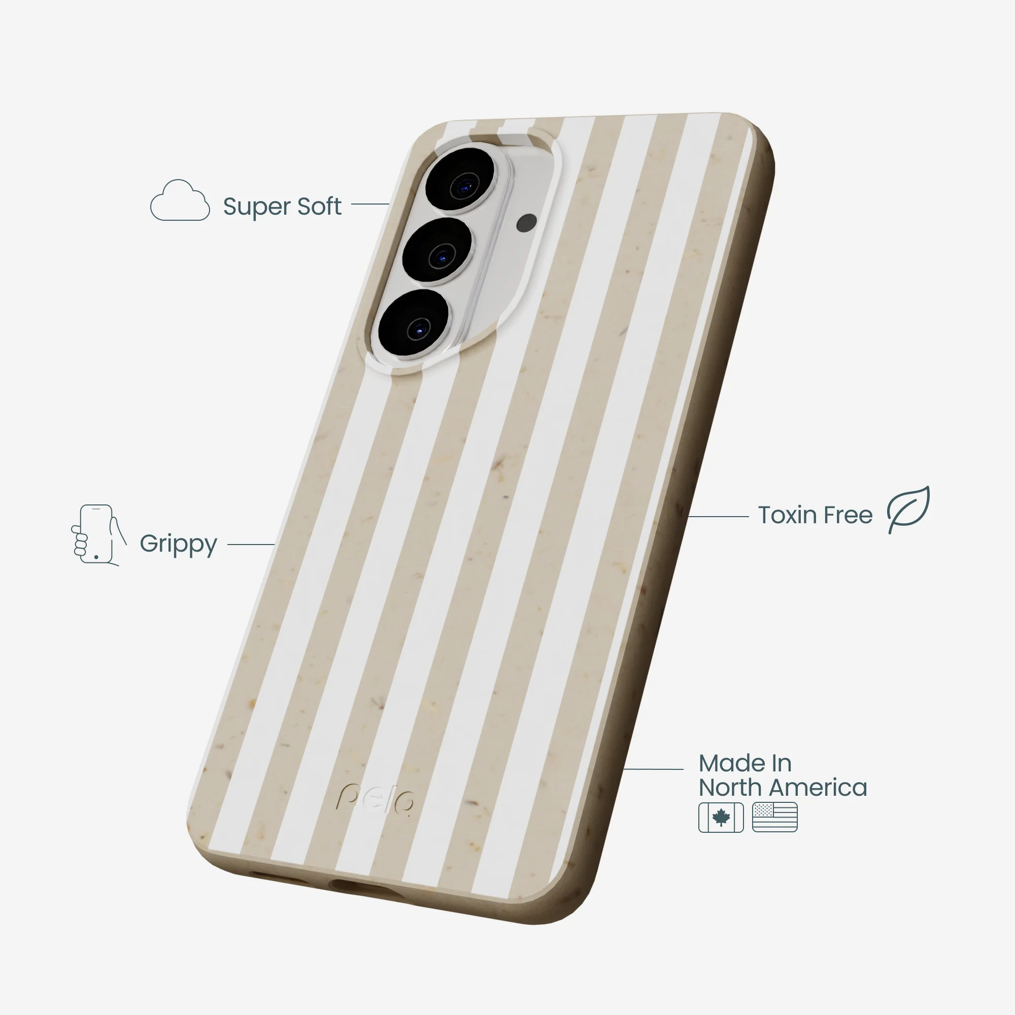 London Fog Cappuccino Stripes Samsung Galaxy S26 Case - Image 4