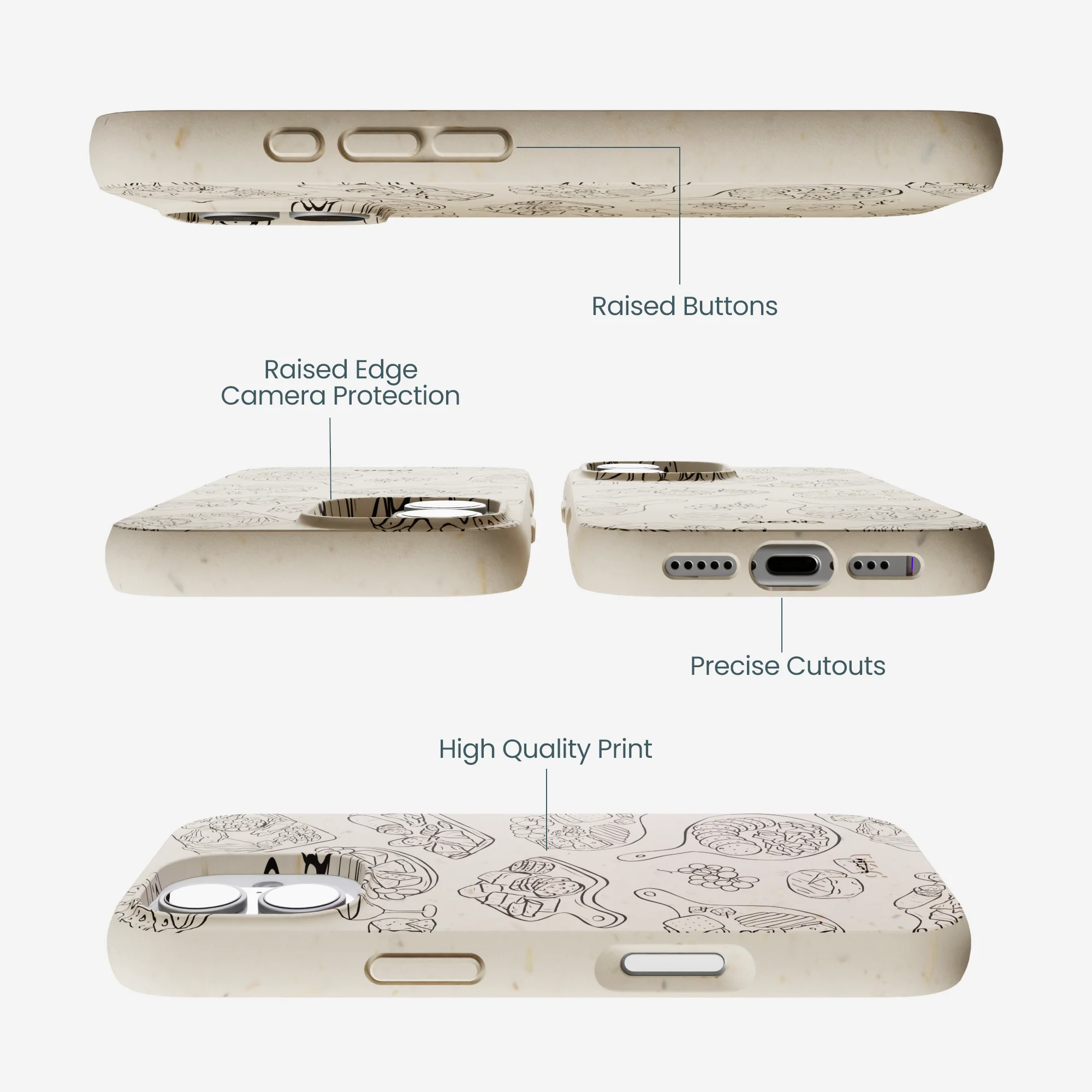 London Fog Charcuterie Boards iPhone 17 Case - Image 3