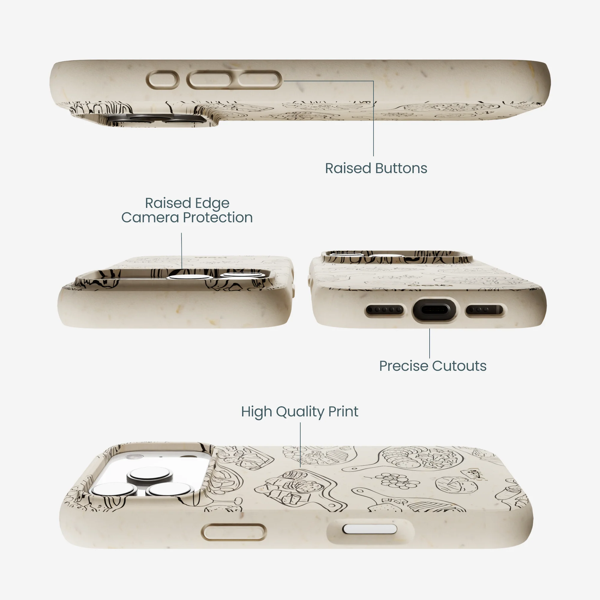 London Fog Charcuterie Boards iPhone 17 Pro Case - Image 3