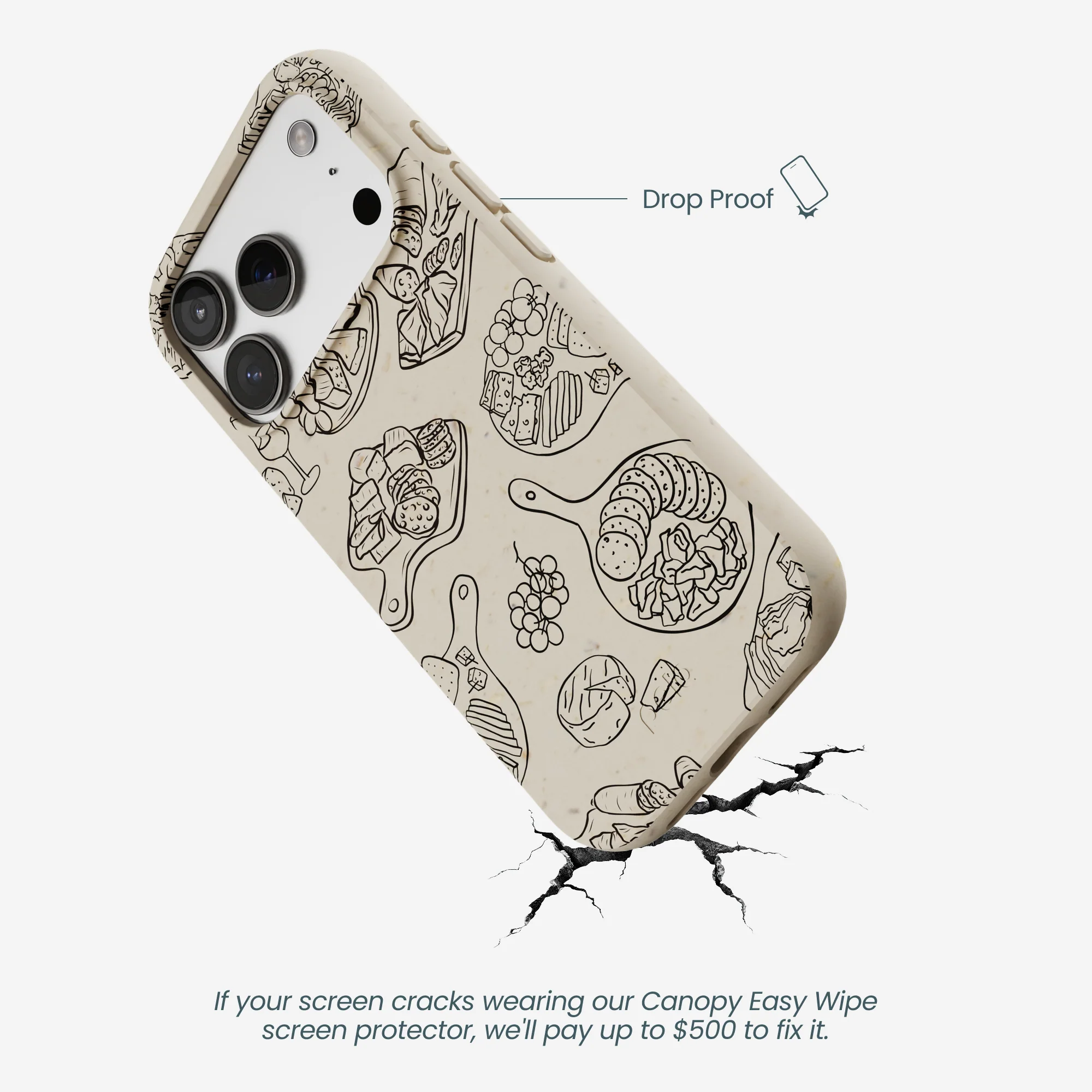 London Fog Charcuterie Boards iPhone 17 Pro Case - Image 5