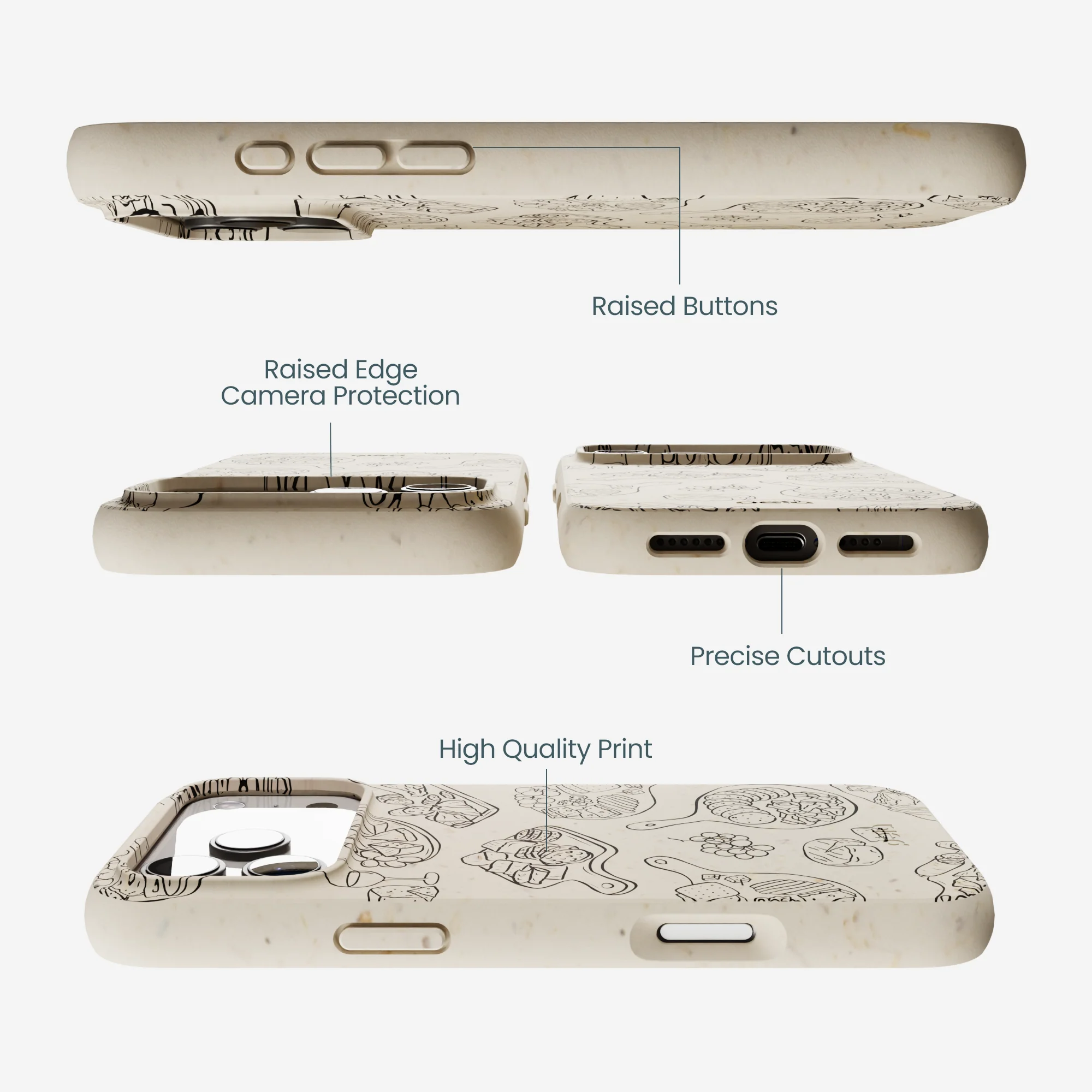 London Fog Charcuterie Boards iPhone 17 Pro Max Case - Image 3