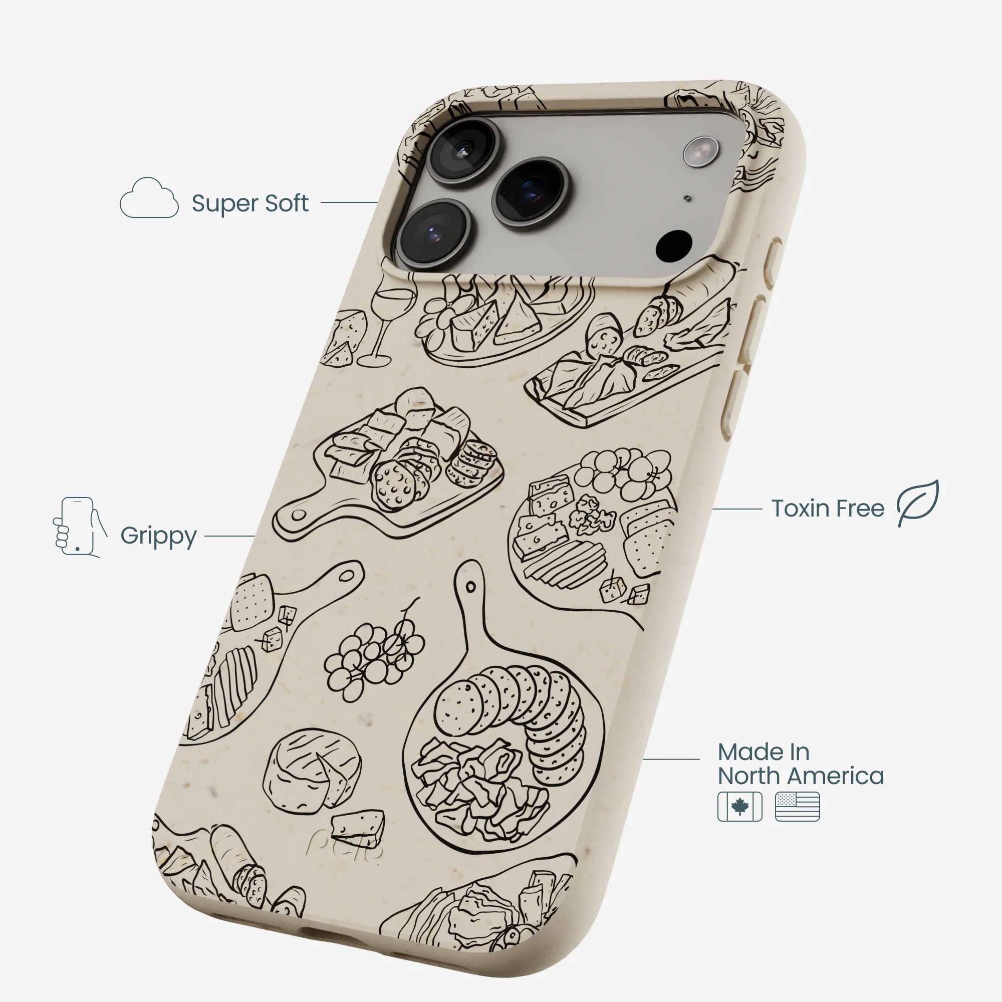 London Fog Charcuterie Boards iPhone 17 Pro Max Case - Image 4