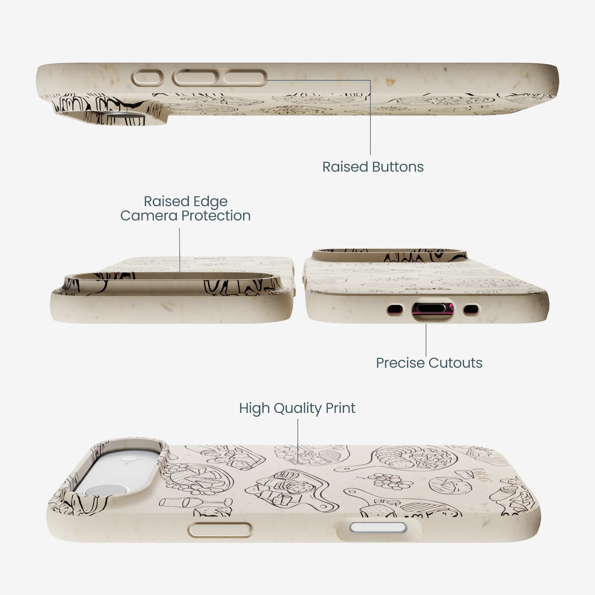 London Fog Charcuterie Boards iPhone Air Case - Image 3