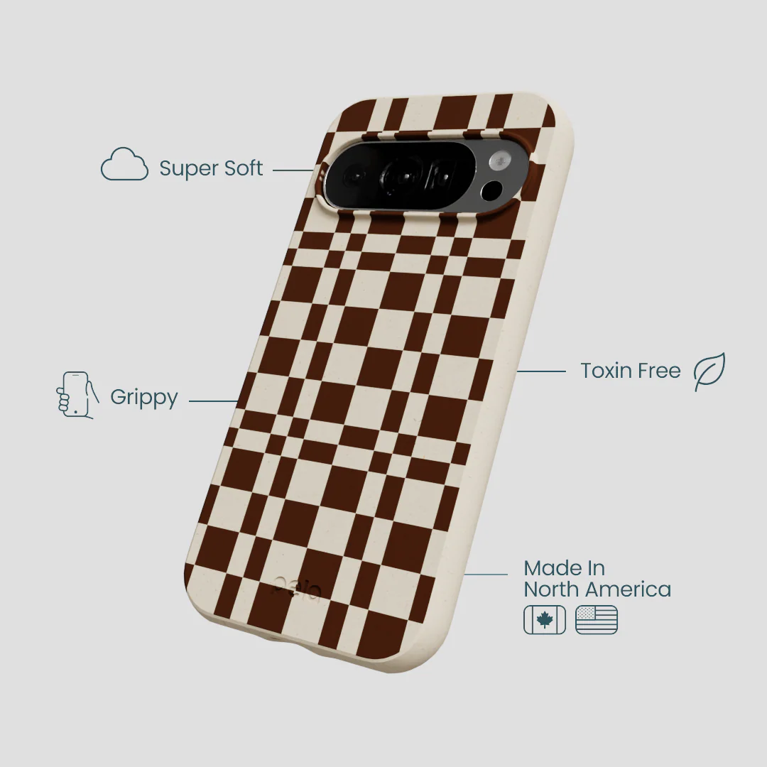 London Fog Chestnut Checkers Google Pixel 10/10 Pro Case - Image 3