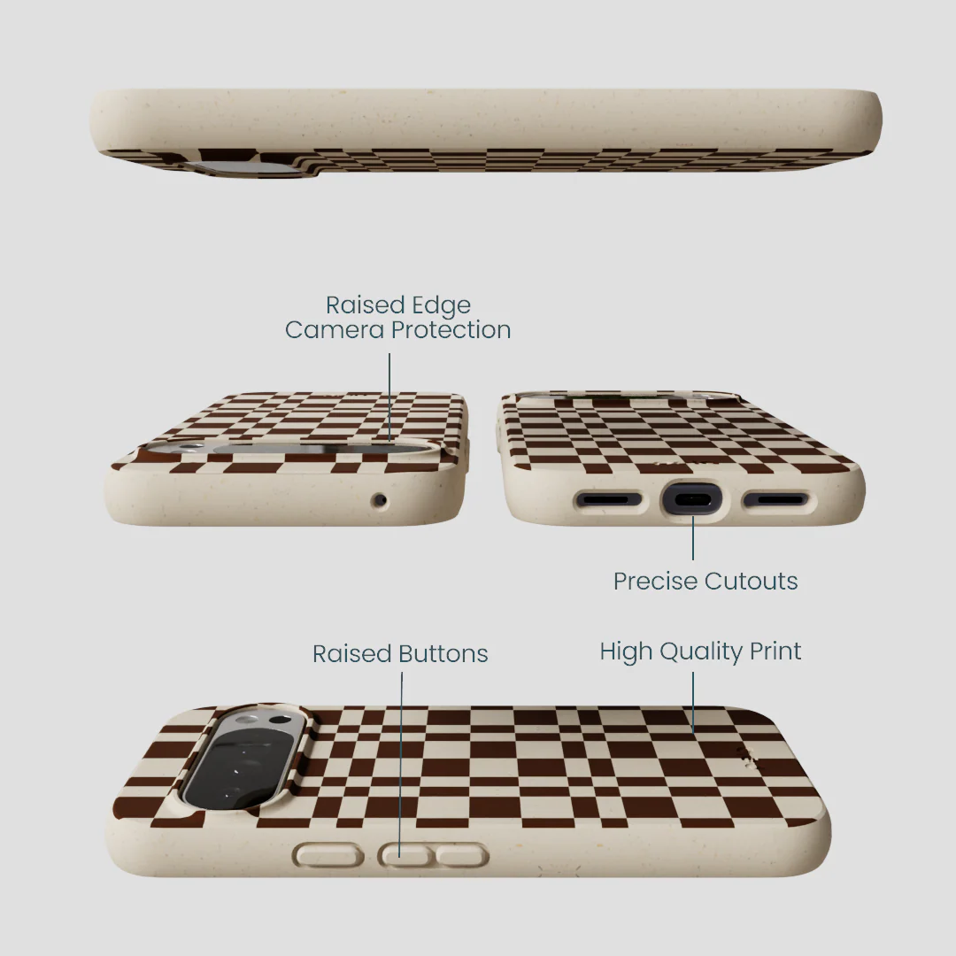London Fog Chestnut Checkers Google Pixel 10 Pro XL Case - Image 2