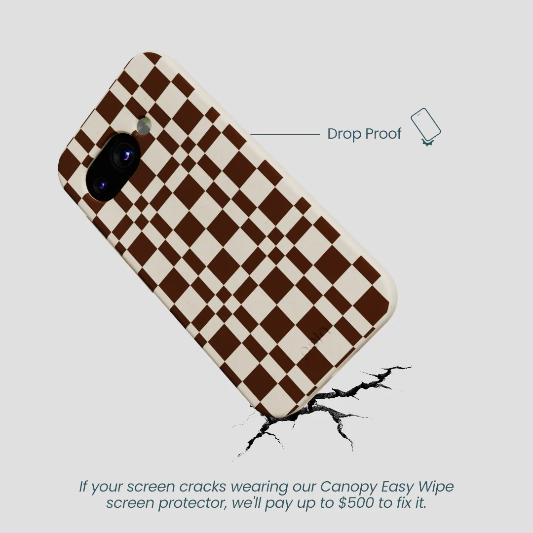 London Fog Chestnut Checkers Google Pixel 9a Case - Image 5