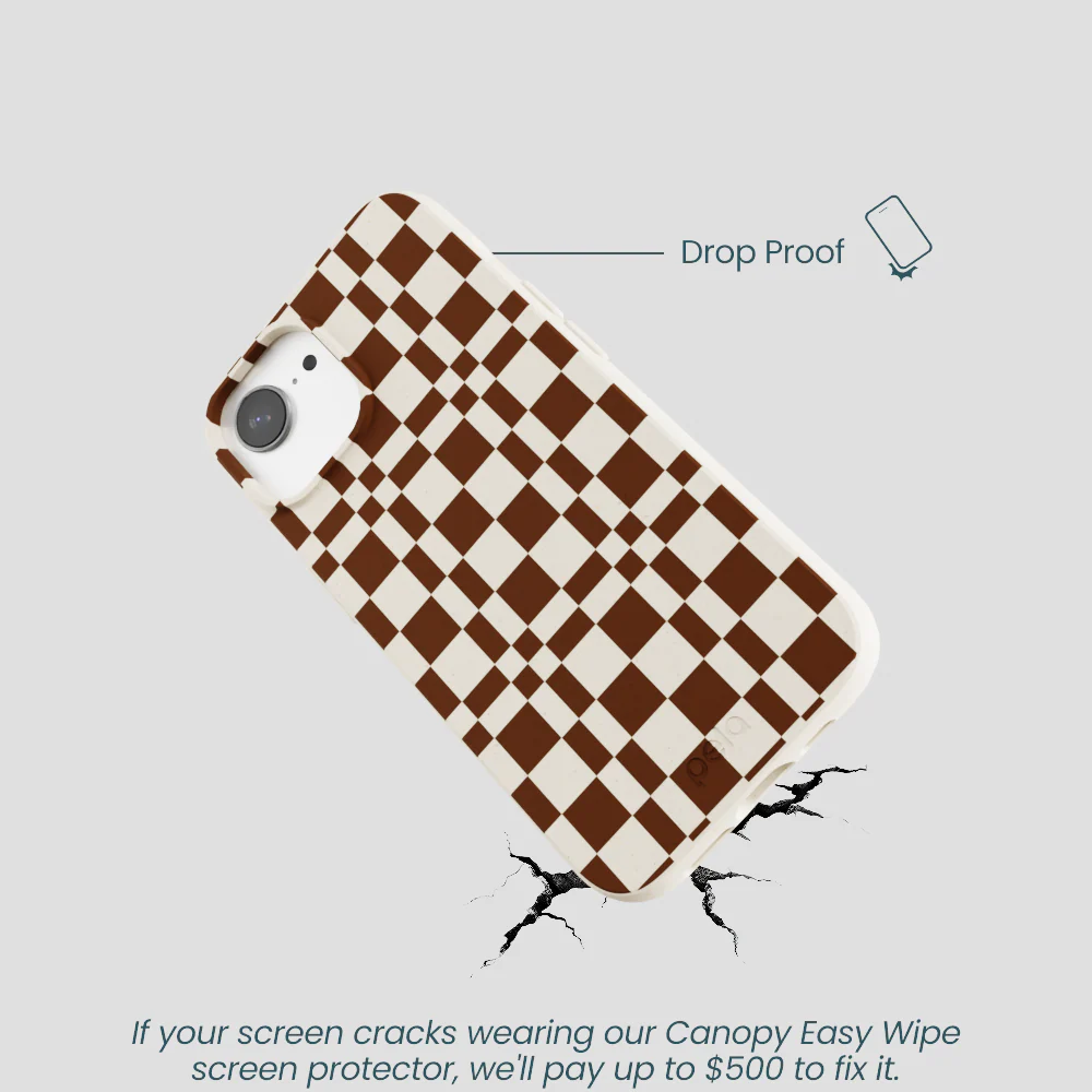 London Fog Chestnut Checkers iPhone 16e/17e Case - Image 5