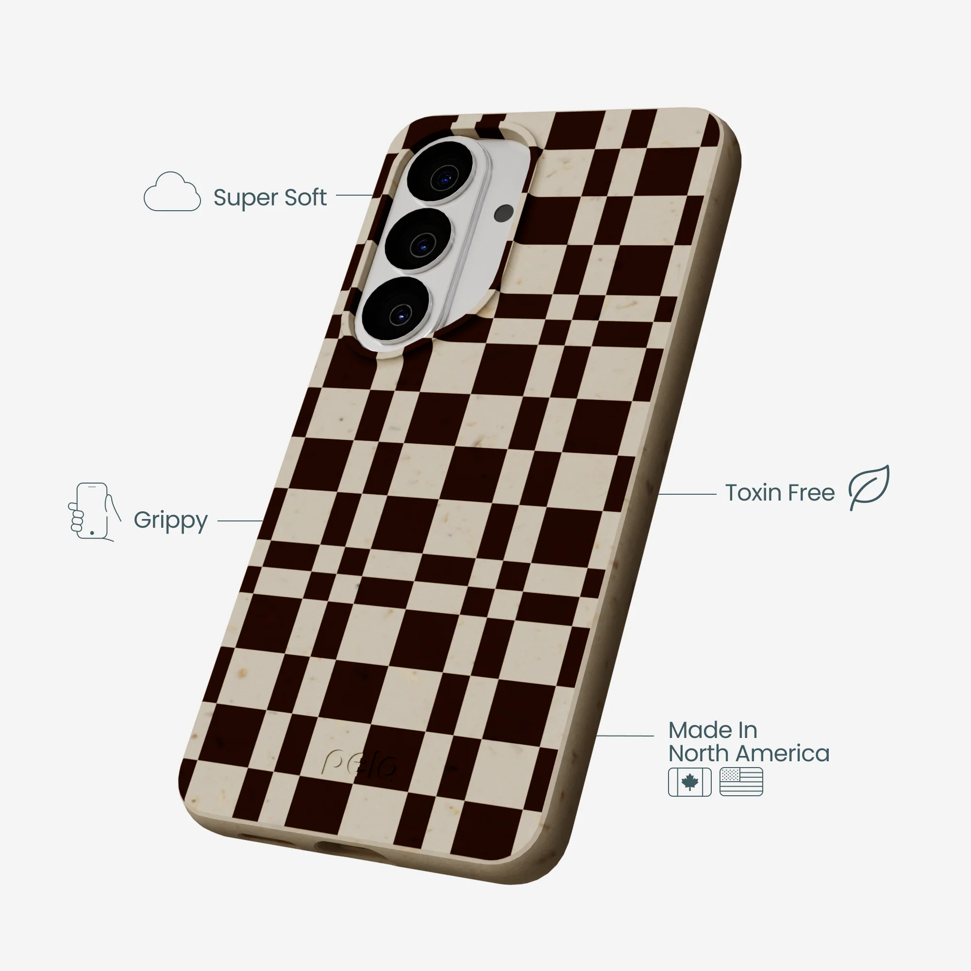 London Fog Chestnut Checkers Samsung Galaxy S26 Case - Image 4