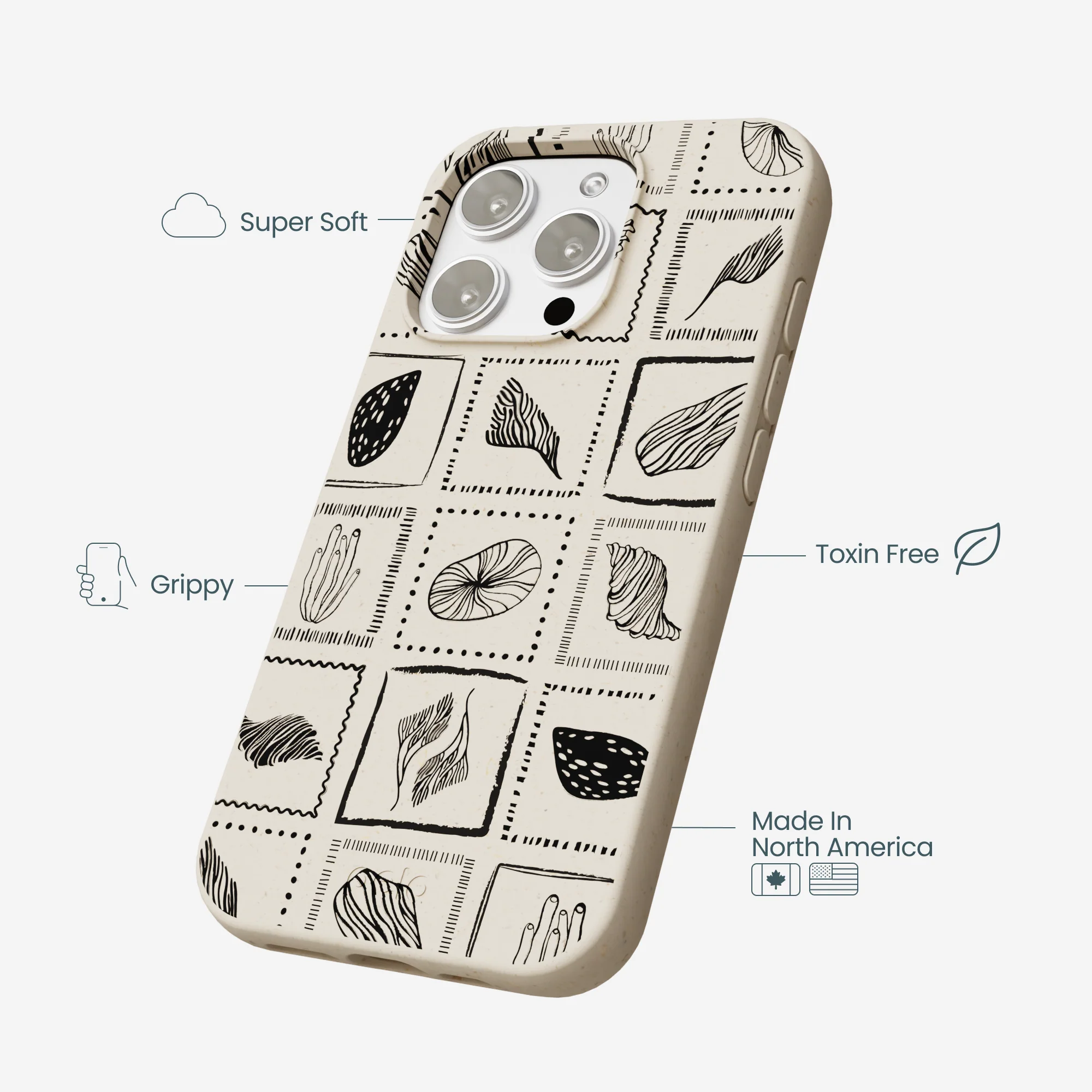 London Fog Coral Tiles iPhone 16 Pro Max Case - Image 4