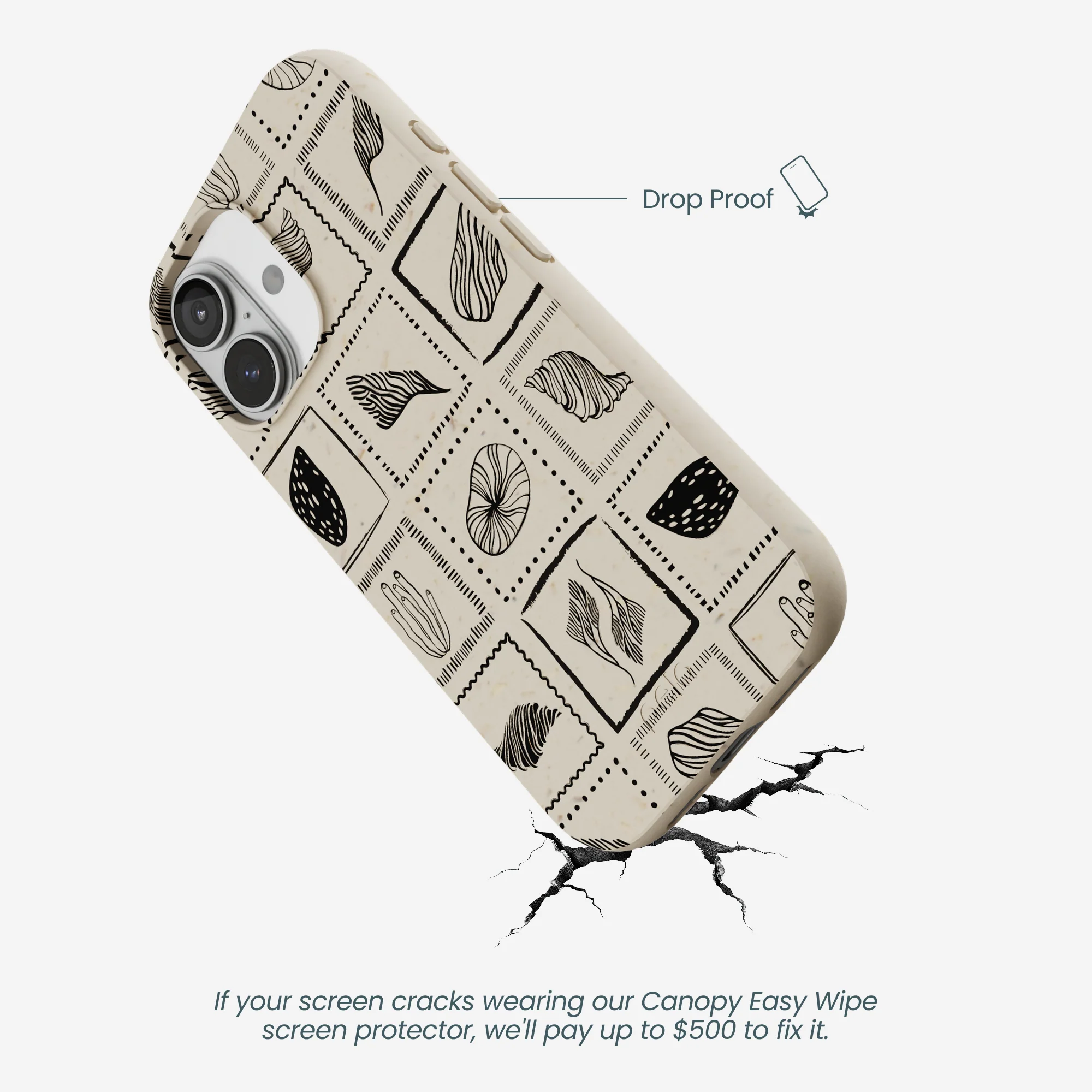 London Fog Coral Tiles iPhone 17 Case - Image 5