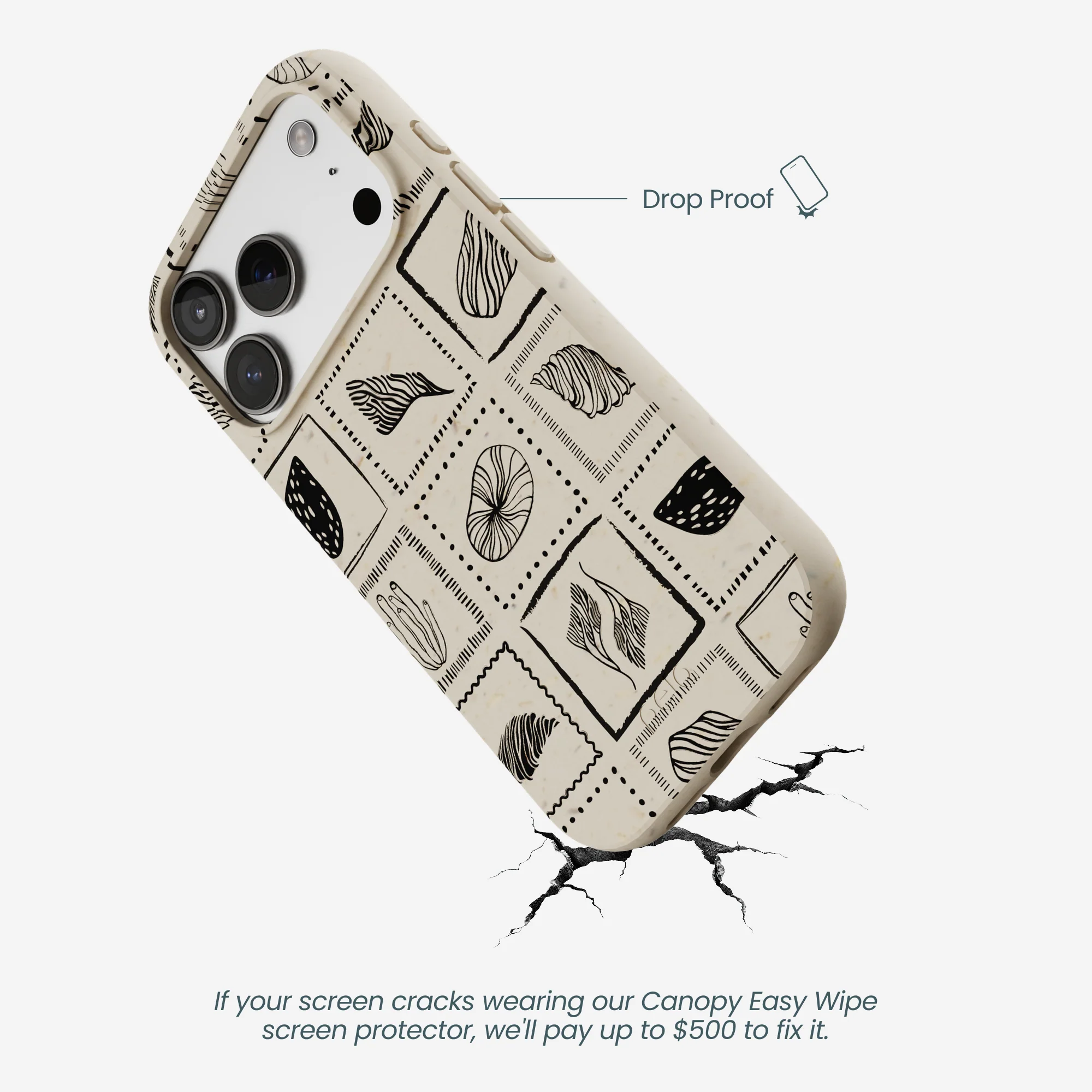London Fog Coral Tiles iPhone 17 Pro Case - Image 5