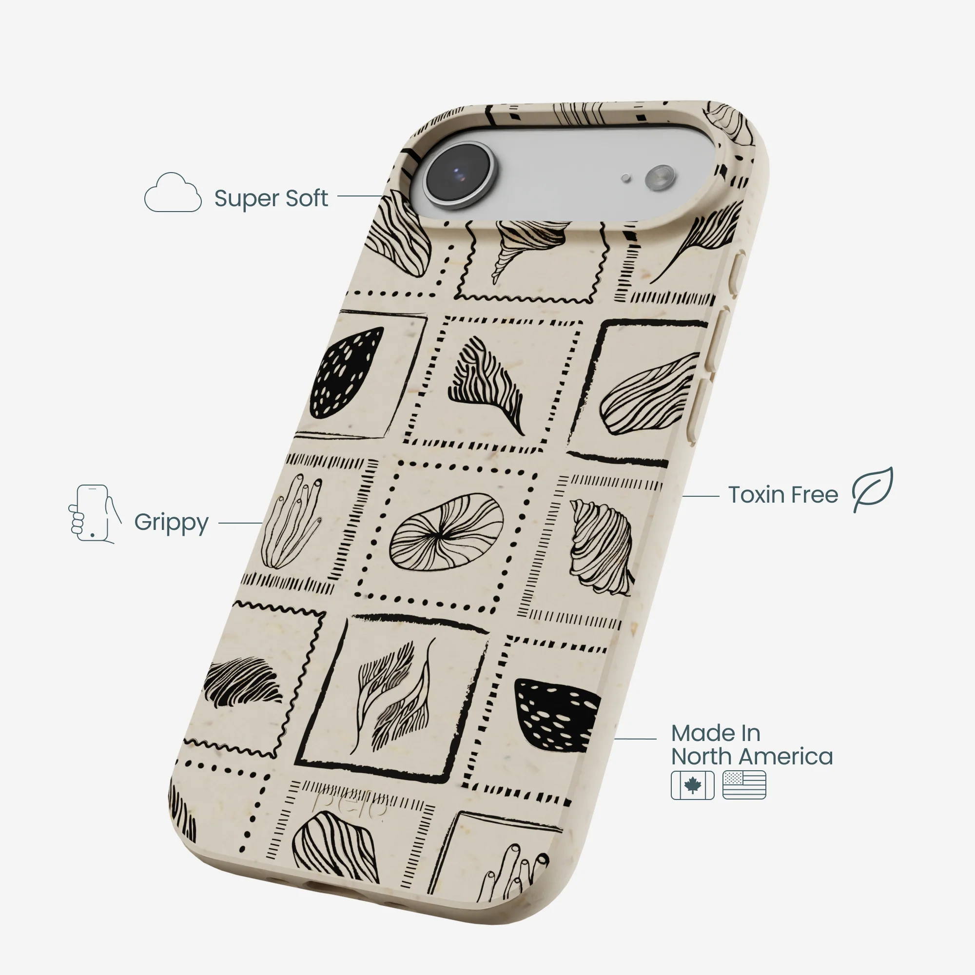 London Fog Coral Tiles iPhone Air Case - Image 4
