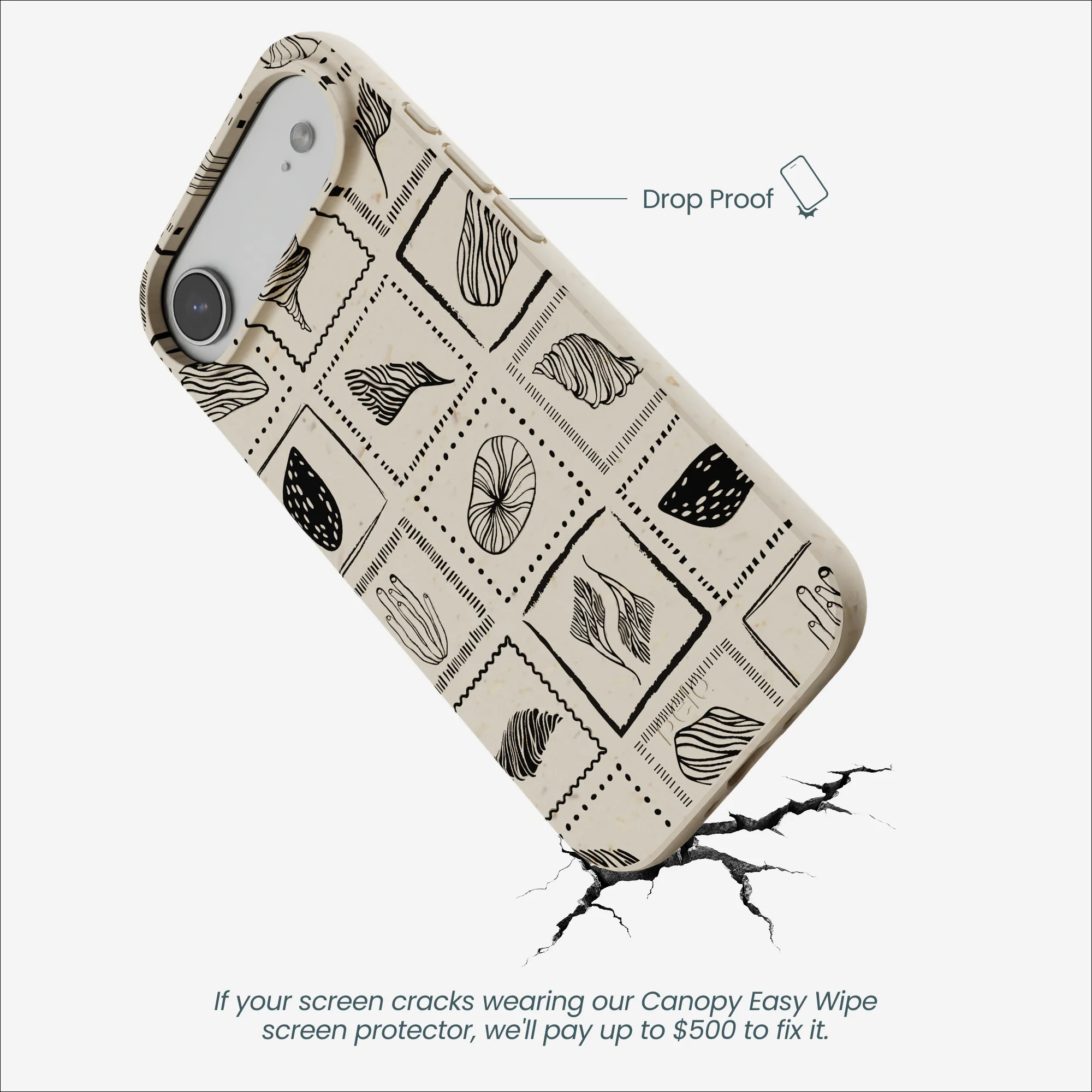 London Fog Coral Tiles iPhone Air Case - Image 5