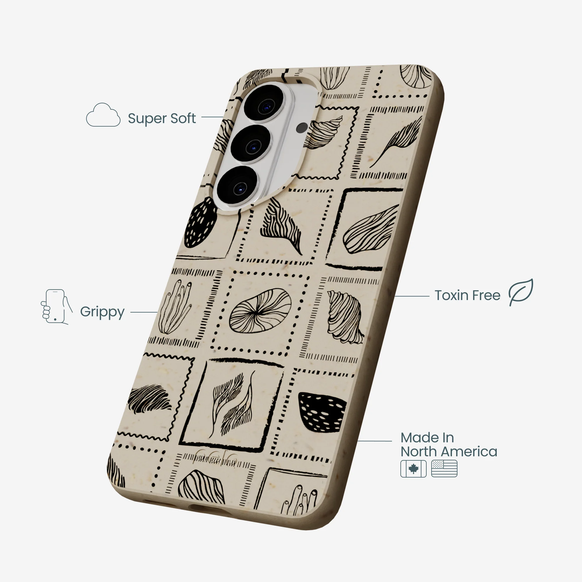 London Fog Coral Tiles Samsung Galaxy S26 Case - Image 4