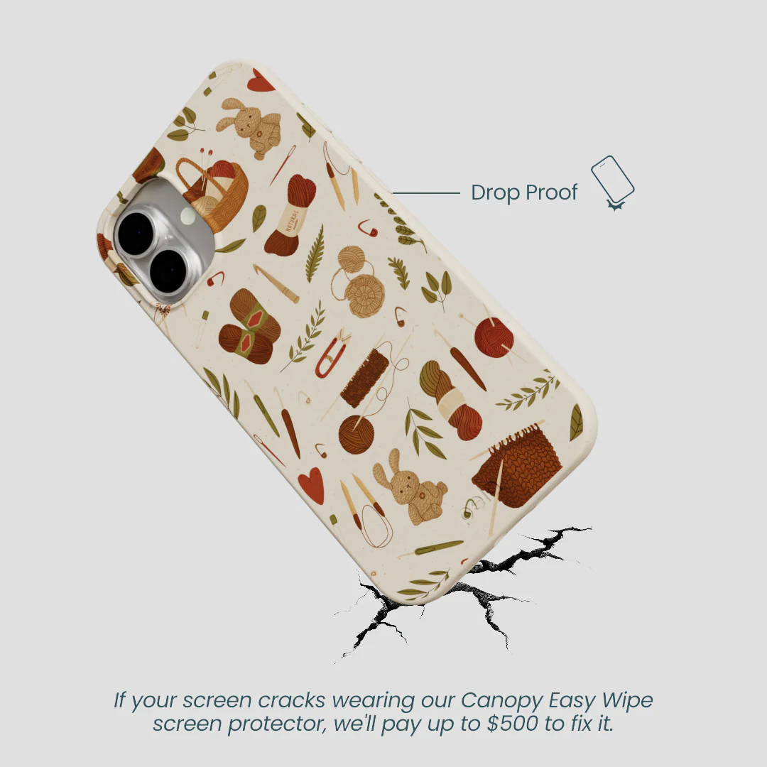 London Fog Cozy Knit iPhone 16 Plus Case - Image 5