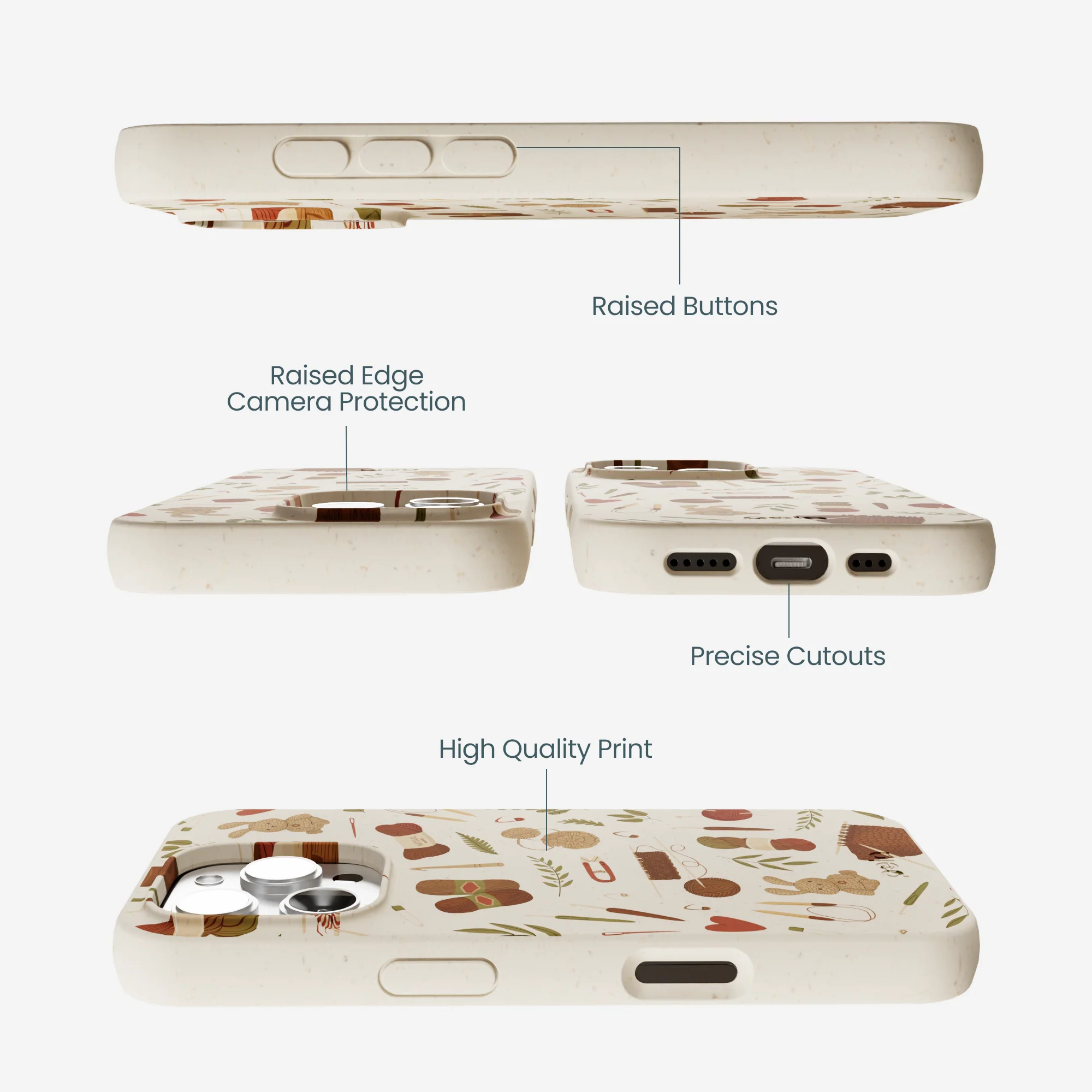 London Fog Cozy Knit iPhone 16 Pro Max Case - Image 3