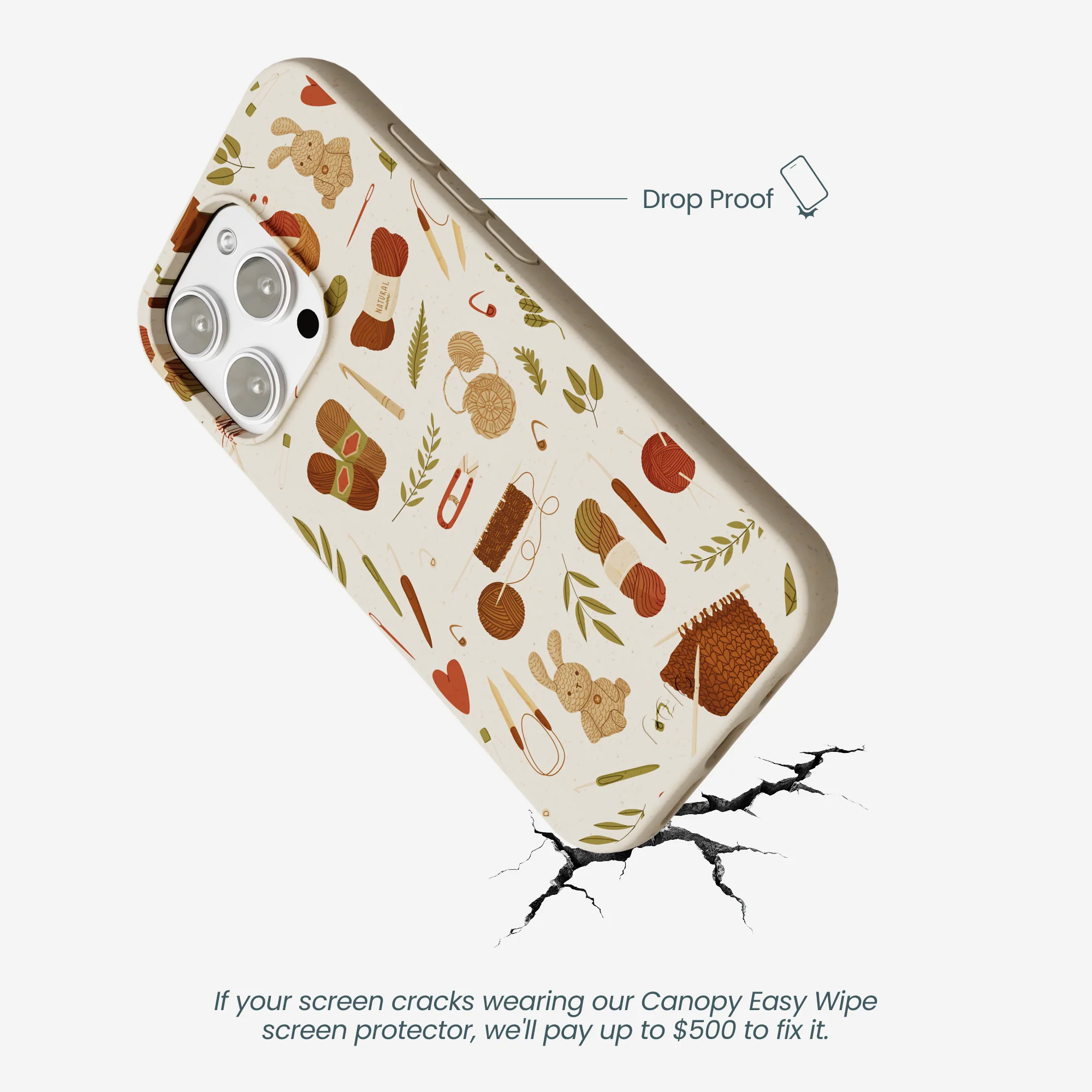 London Fog Cozy Knit iPhone 16 Pro Max Case - Image 5