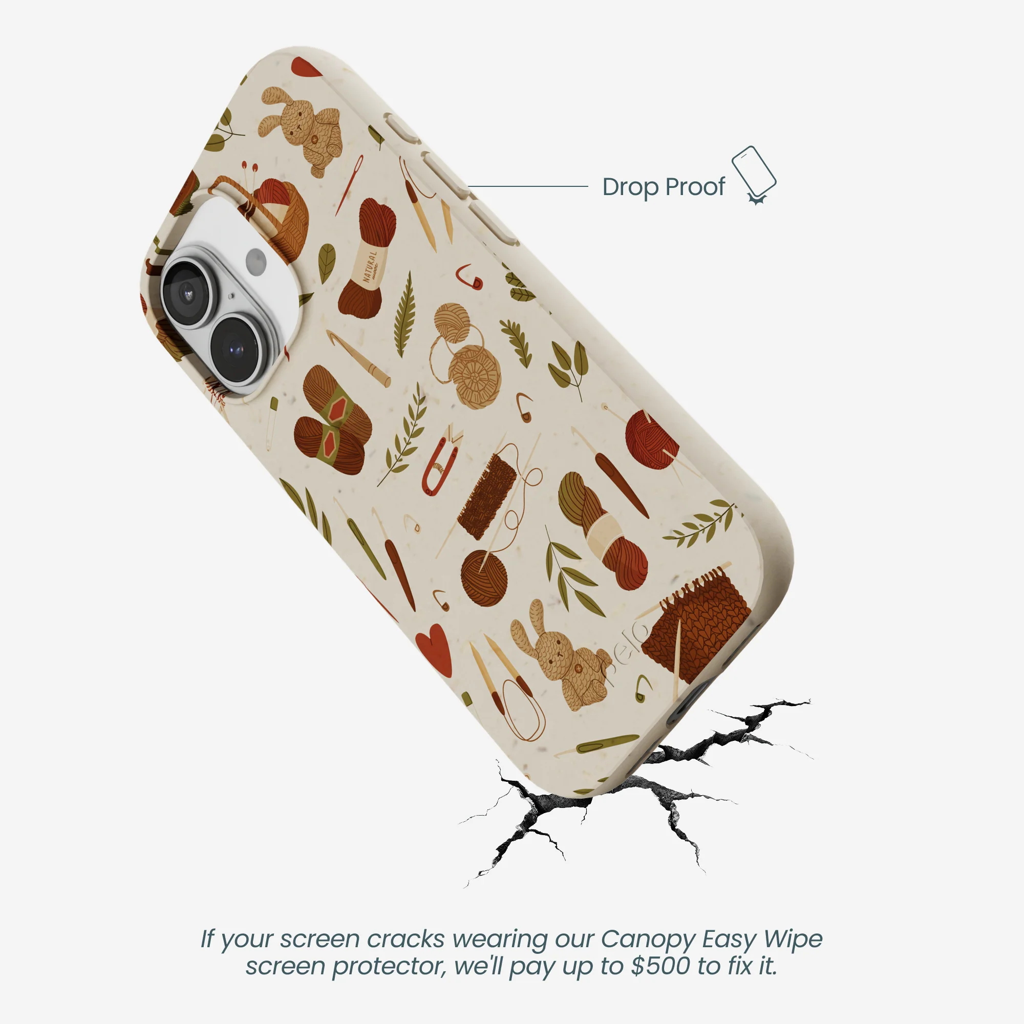 London Fog Cozy Knit iPhone 17 Case - Image 5