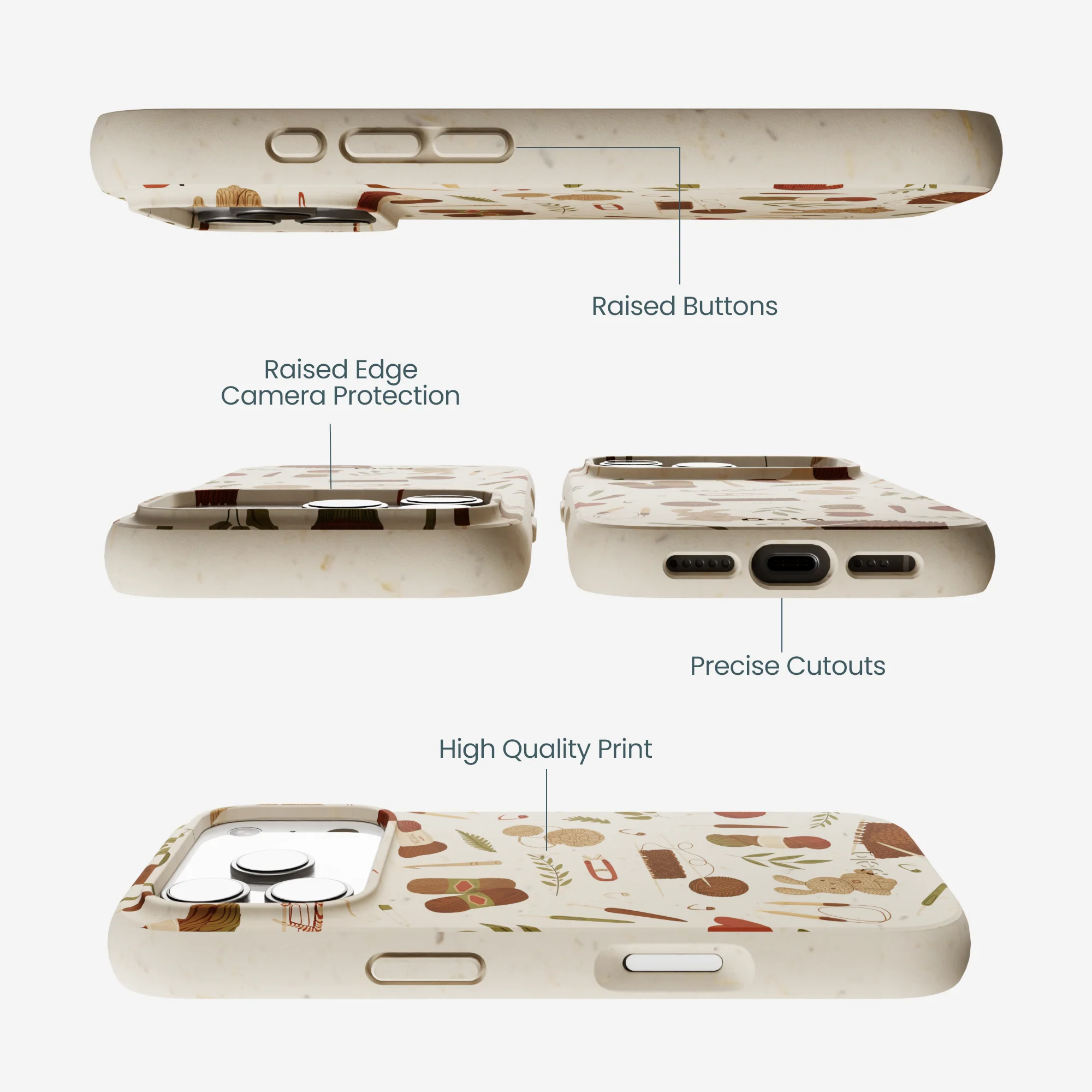 London Fog Cozy Knit iPhone 17 Pro Case - Image 3
