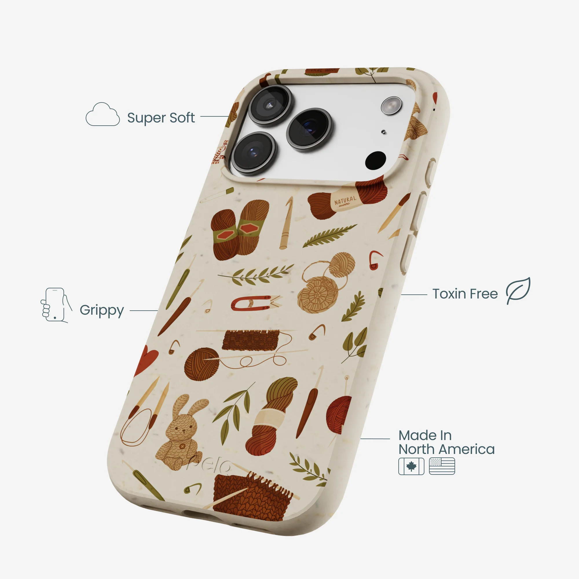 London Fog Cozy Knit iPhone 17 Pro Case - Image 4