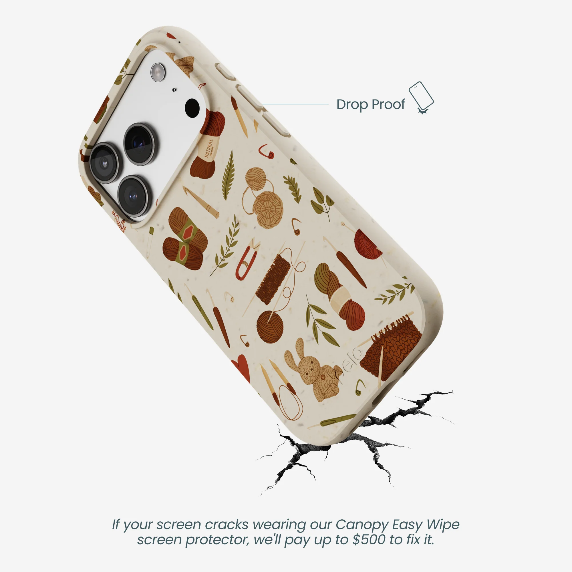 London Fog Cozy Knit iPhone 17 Pro Case - Image 5
