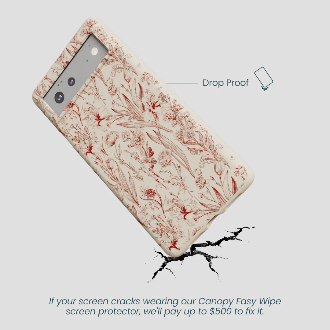 London Fog Crimson Bouquet Google Pixel 6a Case - Image 5