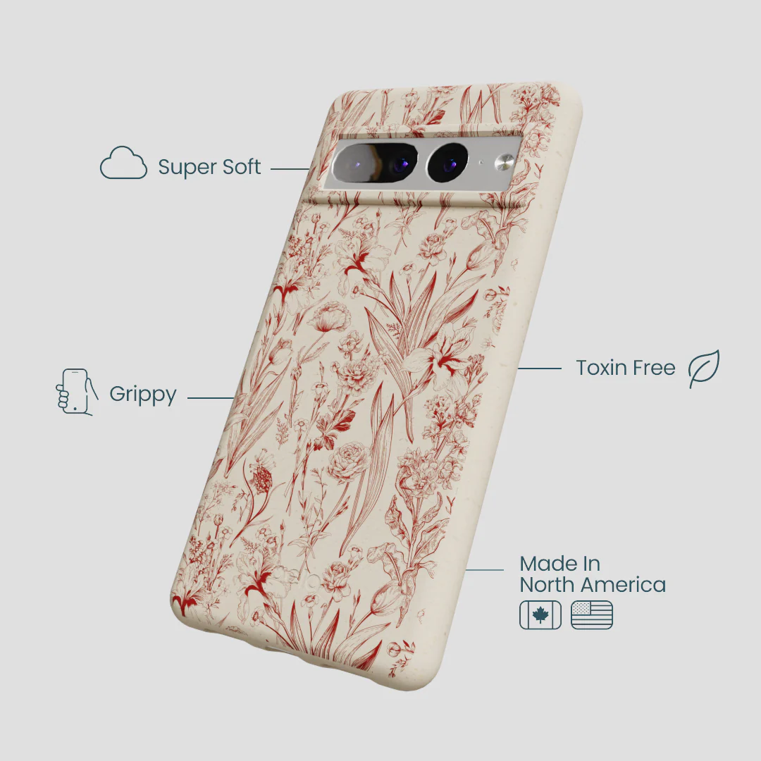 London Fog Crimson Bouquet Google Pixel 7 Pro Case - Image 4