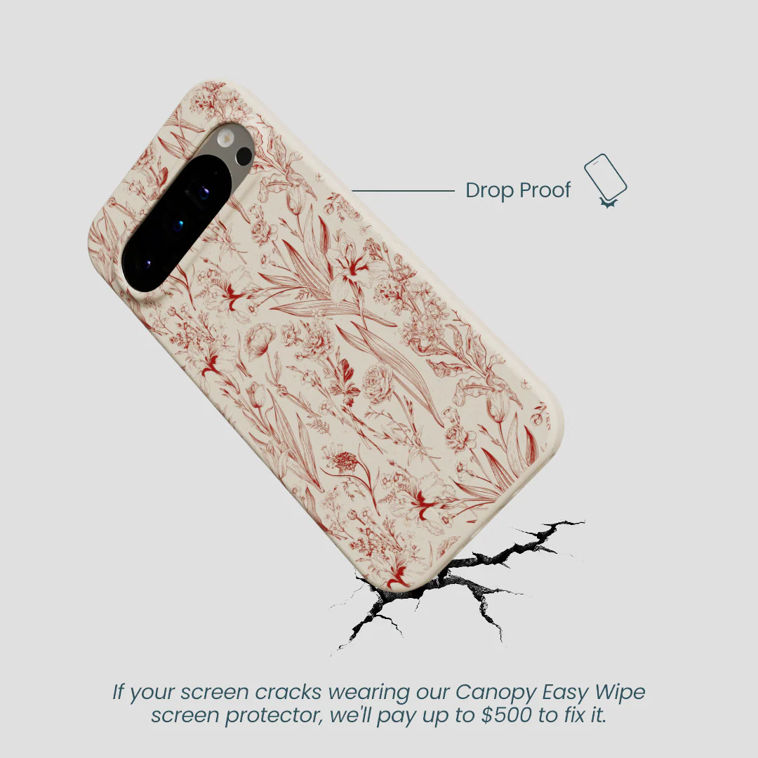 London Fog Crimson Bouquet Google Pixel 9/9 Pro Case - Image 5