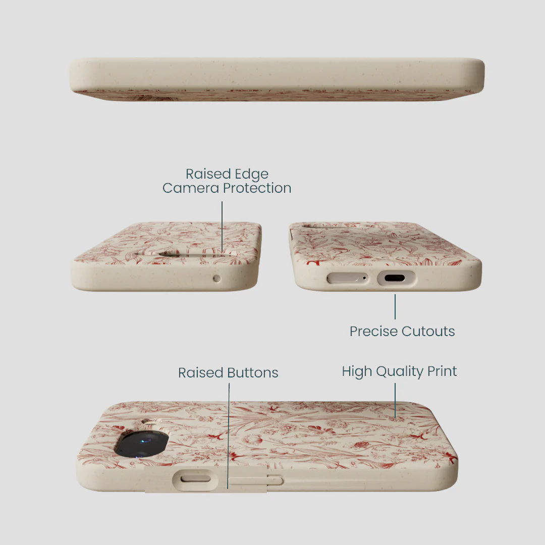 London Fog Crimson Bouquet Google Pixel 9a Case - Image 3