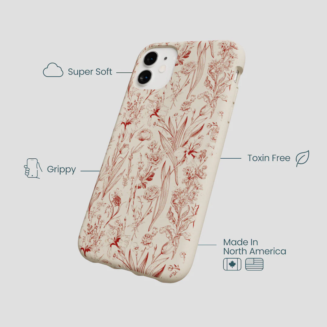 London Fog Crimson Bouquet iPhone 11 Case - Image 4