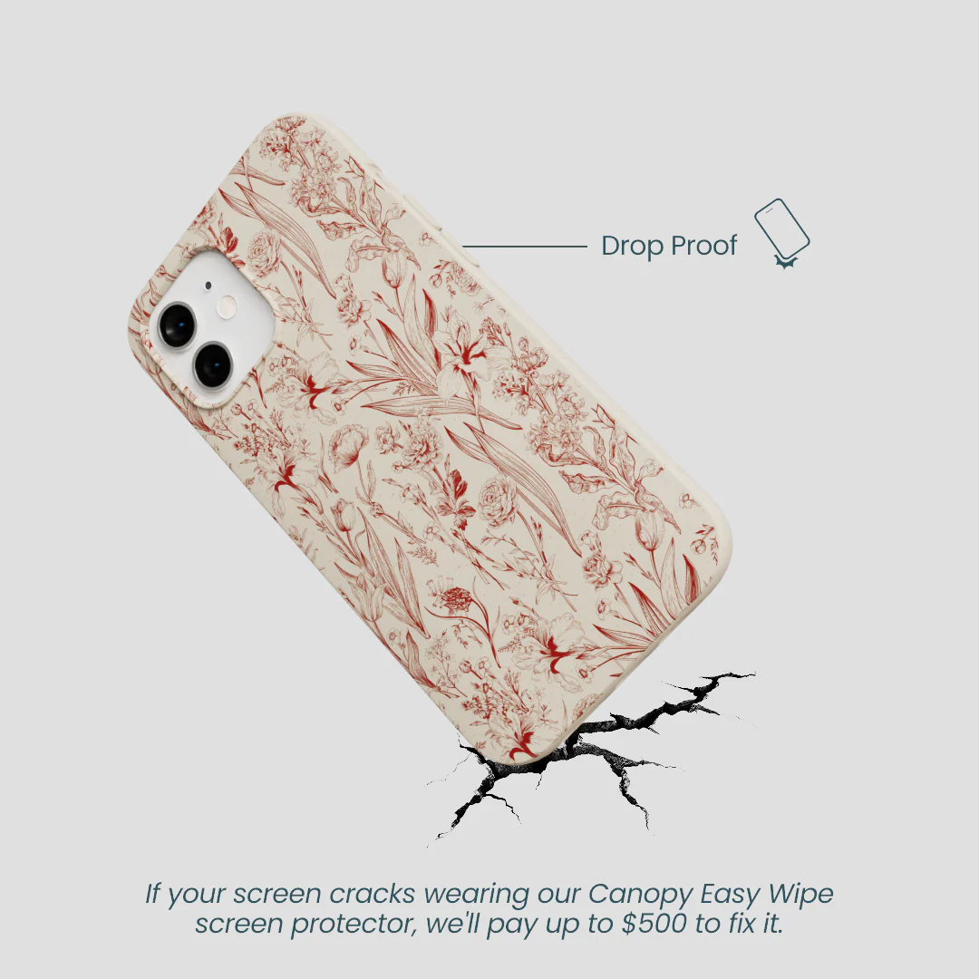 London Fog Crimson Bouquet iPhone 12/ iPhone 12 Pro Case - Image 5