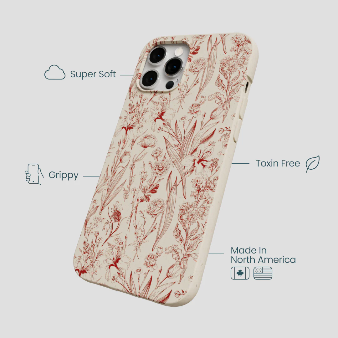 London Fog Crimson Bouquet iPhone 12 Pro Max Case - Image 4