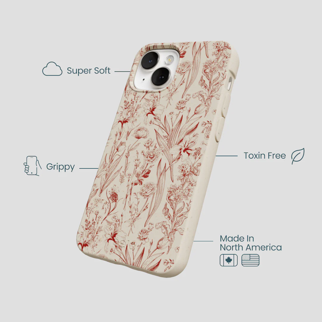 London Fog Crimson Bouquet iPhone 13 Case - Image 4