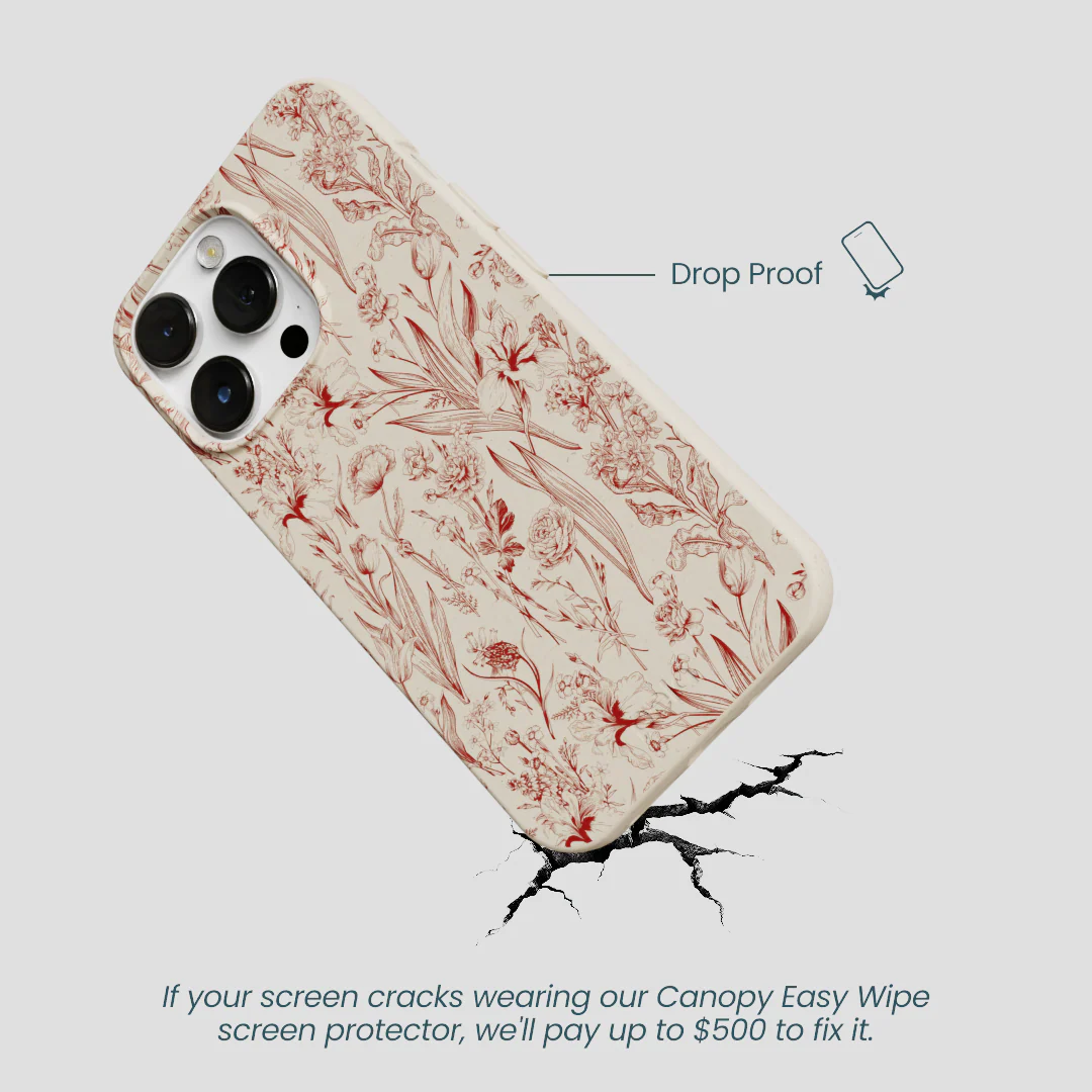 London Fog Crimson Bouquet iPhone 13 Pro Max Case - Image 5