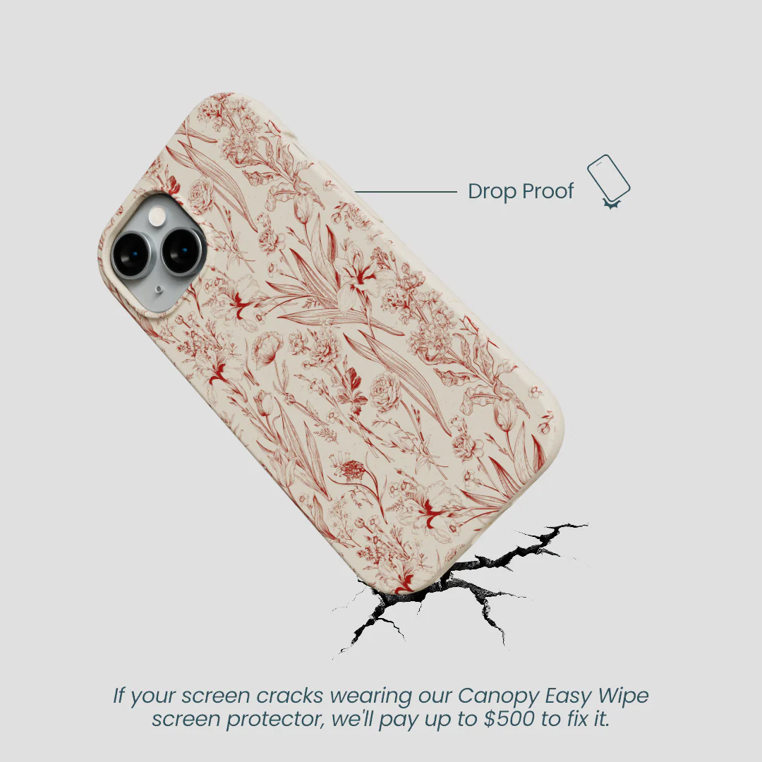 London Fog Crimson Bouquet iPhone 14 Case - Image 5