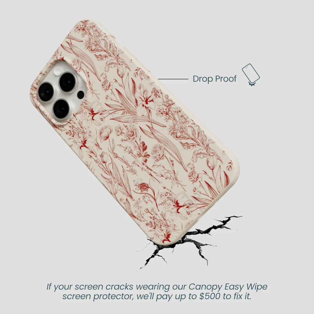 London Fog Crimson Bouquet iPhone 15 Pro Max Case - Image 5