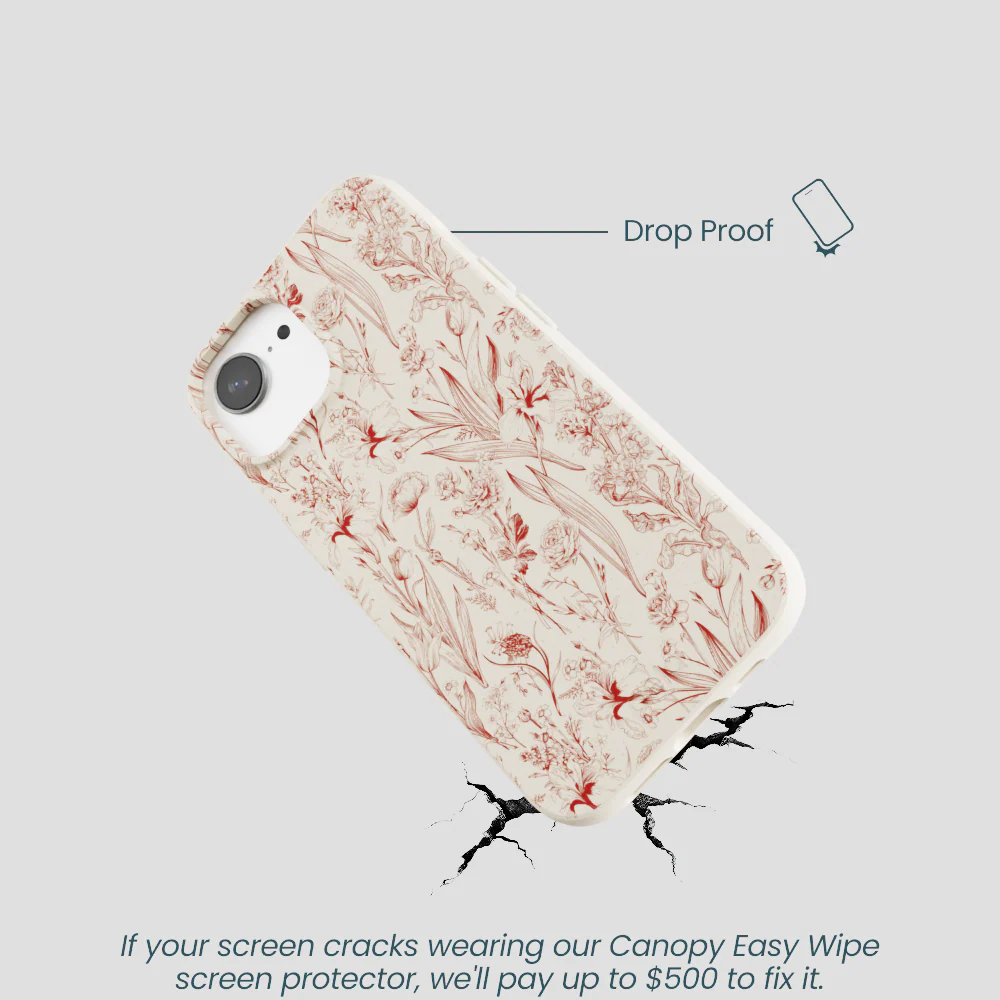 London Fog Crimson Bouquet iPhone 16e/17e Case - Image 5