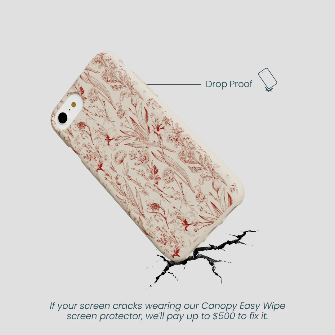 London Fog Crimson Bouquet iPhone 6/6s/7/8/SE Case - Image 5