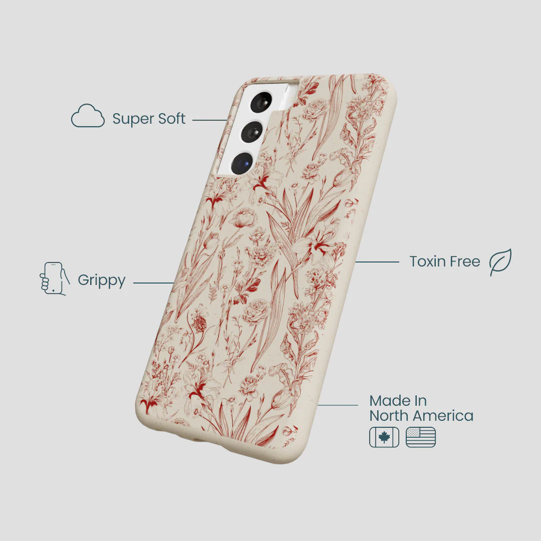 London Fog Crimson Bouquet Samsung Galaxy S22 Case - Image 4