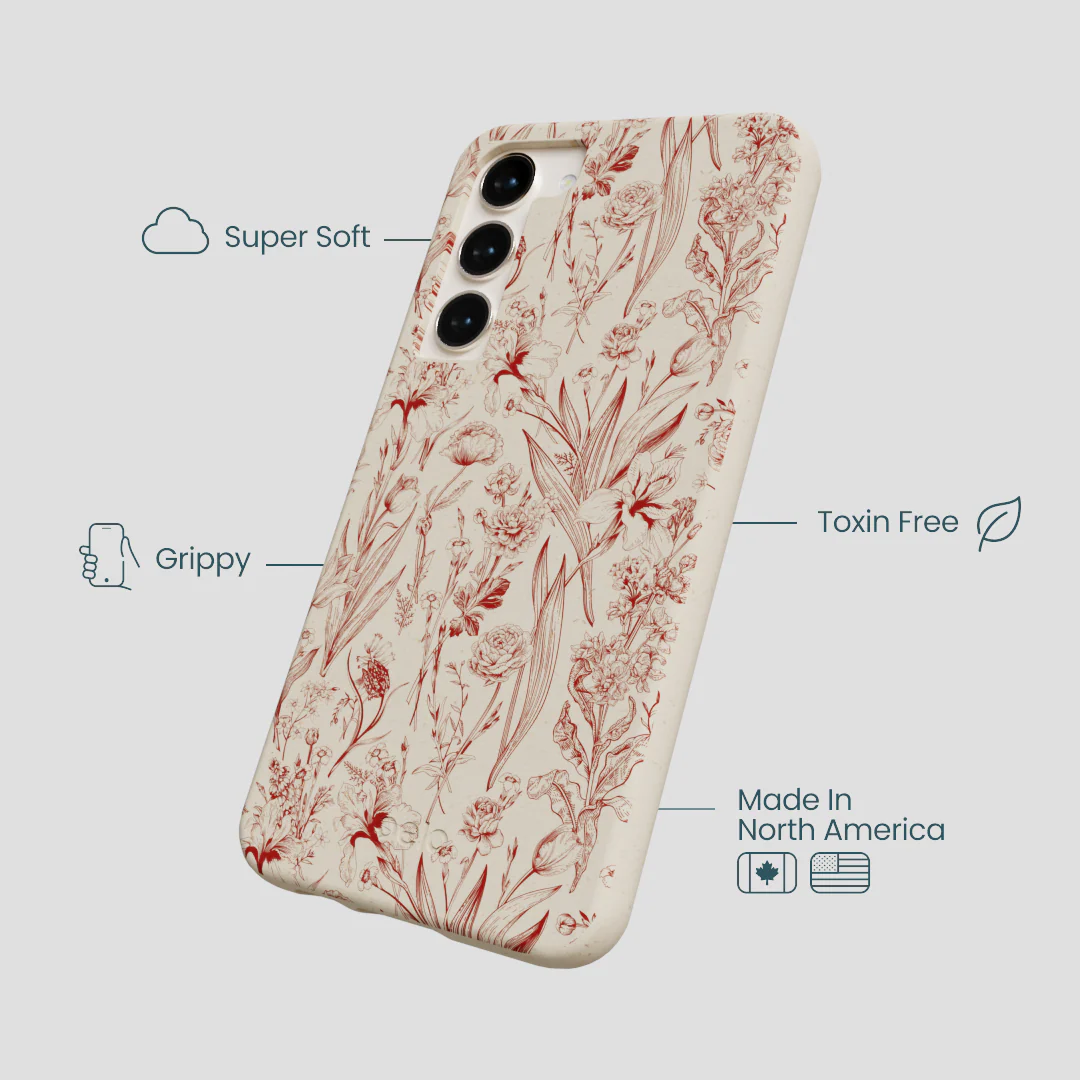 London Fog Crimson Bouquet Samsung Galaxy S24+(Plus) Case - Image 4