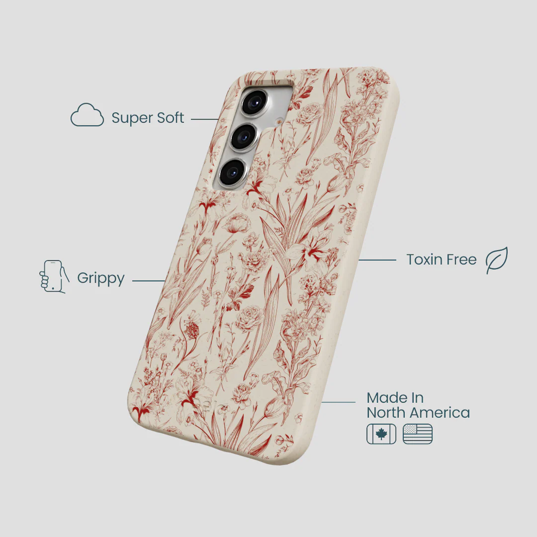 London Fog Crimson Bouquet Samsung Galaxy S25 Case - Image 4