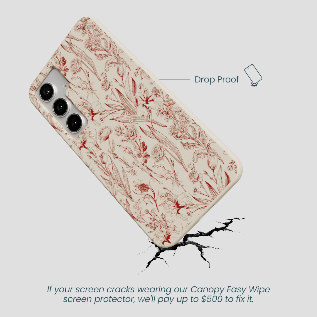 London Fog Crimson Bouquet Samsung Galaxy S25+(Plus) Case - Image 5