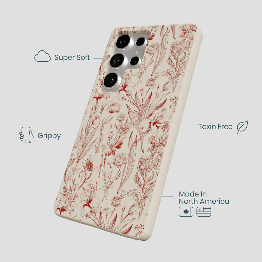 London Fog Crimson Bouquet Samsung Galaxy S25 Ultra Case - Image 4
