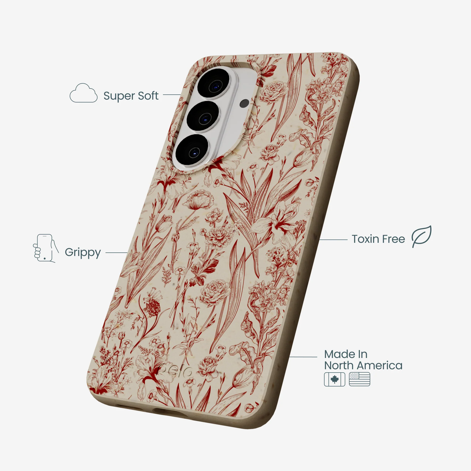 London Fog Crimson Bouquet Samsung Galaxy S26 Case - Image 4